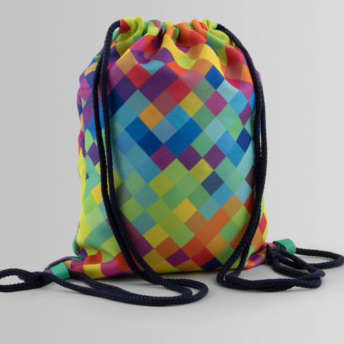 Custom size backpack and colorful texture