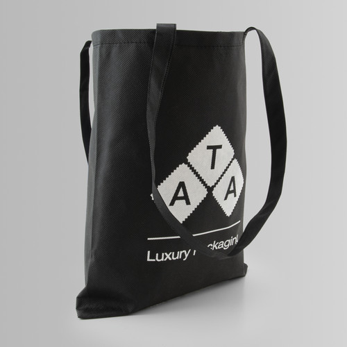 Personalized shopping bag with fabric handles
